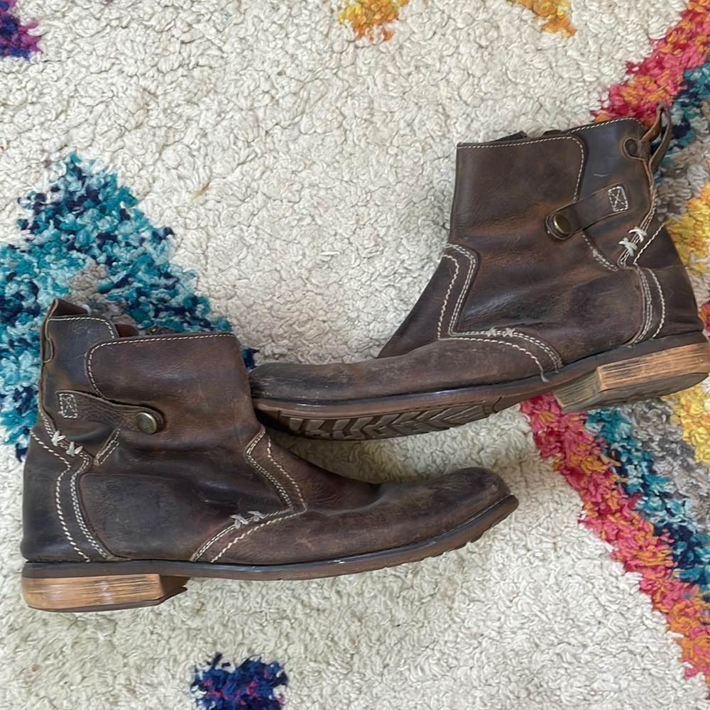 Bed Stu- brown leather boots - 10.5
